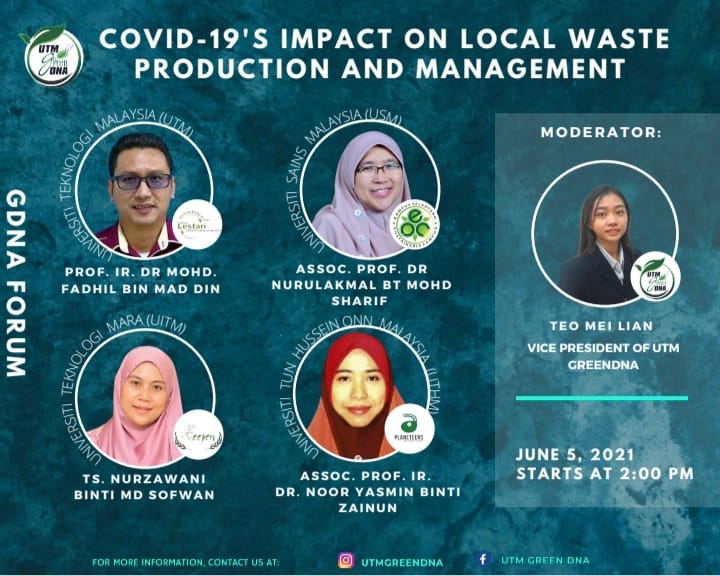 UTM Green DNA: Covid-19’s impact on local waste production and management