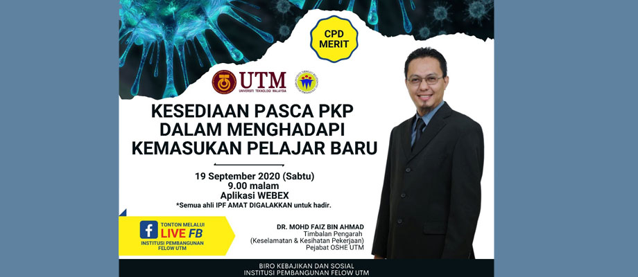 Kesediaan Pasca PKP Dalam Menghadapi Kemasukan Pelajar Baharu