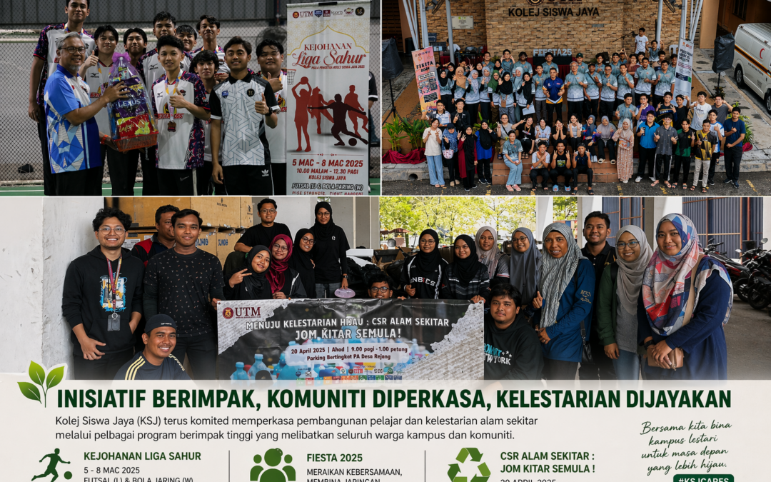 KSJ PERUNTUK LEBIH RM114,000 BAGI MEMPERKASA INISIATIF KELESTARIAN DAN PEMBANGUNAN PELAJAR